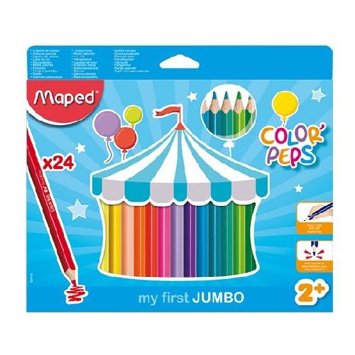 Farebné ceruzky trojbo MAPED JUMBO Color Peps 24 ks