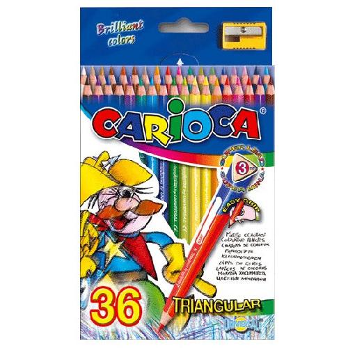 Farbičky Carioca 36ks trojhranné